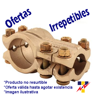 NT1717 CONECT.OR TIPO  "T"  DE COBRE  PARA TUBO 1 1/2" IPS