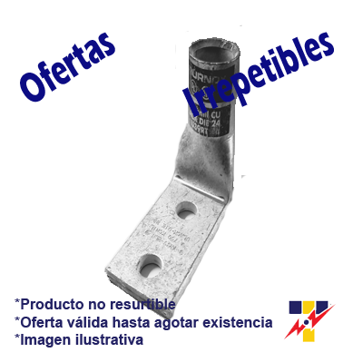 YA392LN90 ZAPATA PONCHABLE CAL.750 CANON CORTO DE 2 BORNES OJILLO DE 1/2"  CAT. YA392LN90