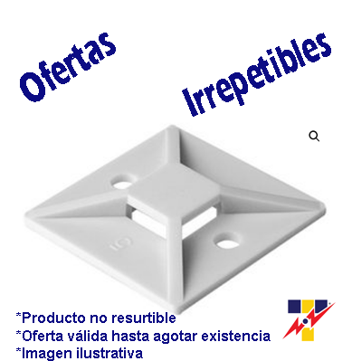 [PAN-SMS-A-D] BASE P/CINCHO 2" X 1" BLANCA