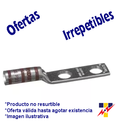 [PAN-YA2C2NTC38] LCC2-38-Q ZAPATA CAL-2 2B  3/8   SEP.1" 3/4 ENTRE BARRENOS MARCA PANDUIT