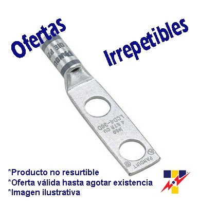 [PAN-YA392LN*] LCD750-12-6 ZAPATA PONCHABLE CAL.750 CANON CORTO DE 2  OJILLO DE 1/2" MARCA PANDUIT